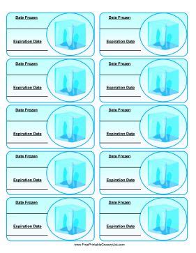 Free Printable Blue Expiration Labels For Freezer Food