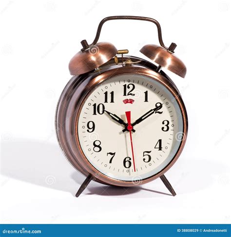 Classic Vintage Style Alarm Clock With Bells Stock Image Image Of