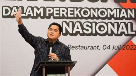 Survei Erick Thohir Cawapres Dengan Tingkat Elektabilitas Paling