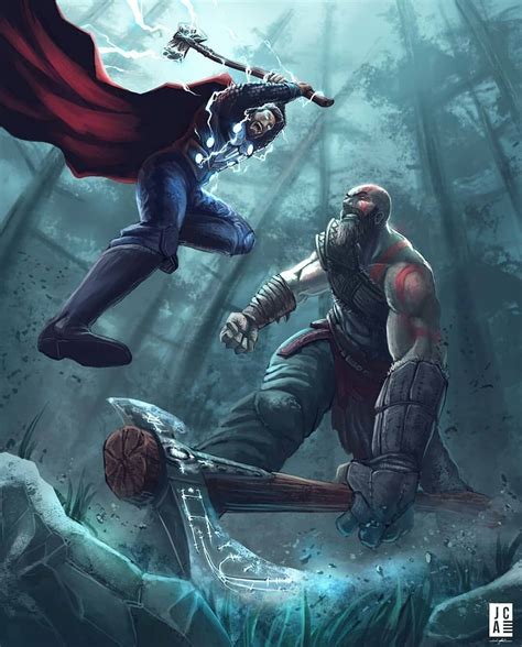 Thor Or Kratos God Of War Kratos God Of War Thor