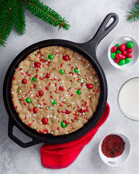 Festive Christmas Skillet Cookie Made Healthy