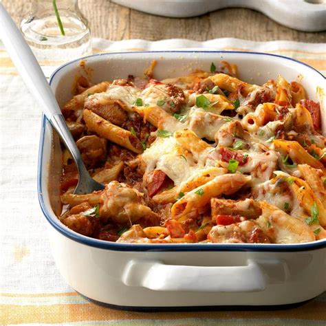 Chicken Penne Casserole Recipe How To Make It Taste Of Home