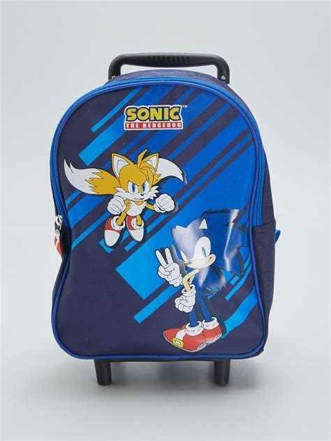 Mochila Con Ruedas Sonic Azul Kiabi