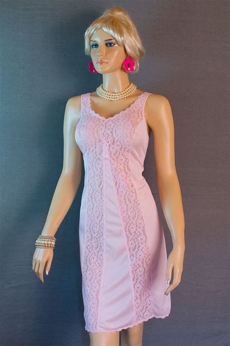 Full Slip 1980s Vintage Pink Antron Nylon By Dreamdatepetties 32 00