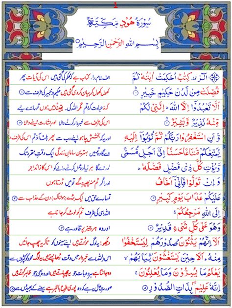 Surah Hud Urdu Quran O Sunnat