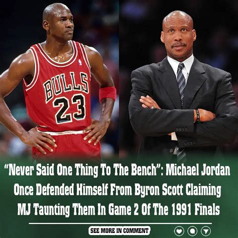 Never Said One Thing To The Bench Michael Jordan Once Defended