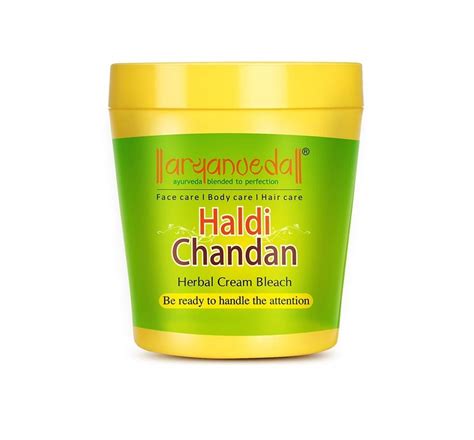 Aryanveda Herbals Haldi Chandan Bleach Cream For All Skin Types With