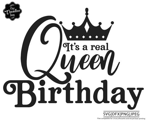 Birthday Queen Svg 1619 SVG Images File 3D SVG Files For Cricut