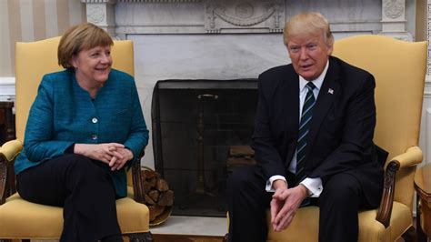 No Oval Office handshake between Trump, Merkel - CNNPolitics