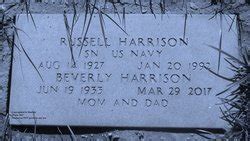 Russell Harrison Find A Grave Reminne