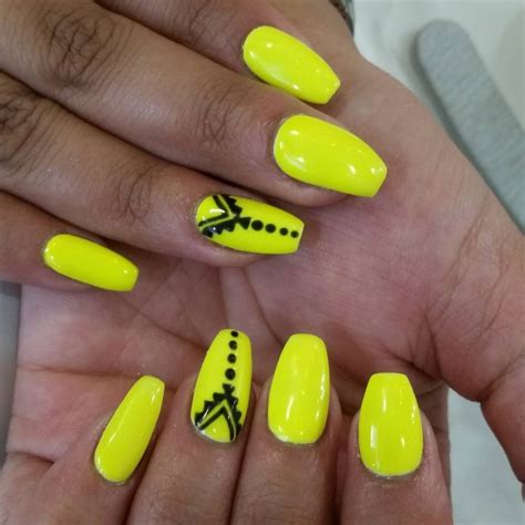 21 Yellow Nail Art Designs Ideas Design Trends Premium PSD