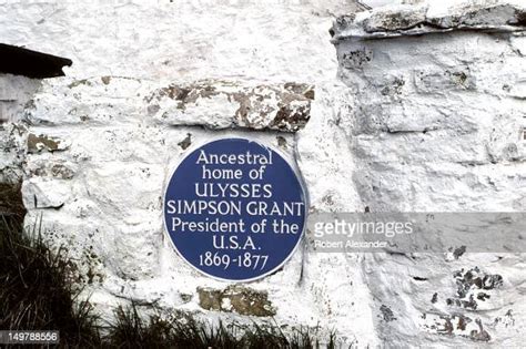 A Plaque Marks The Entrance To The Ancestral Home Of Ulysses S Grant