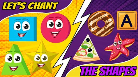 Let's Chant The Shapes | Learning Shapes Song | Nursery Rhymes And Kids ...