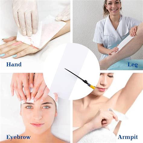 Pieces Non Woven Waxing Strips Hair Removal Wax Paper Gabrow