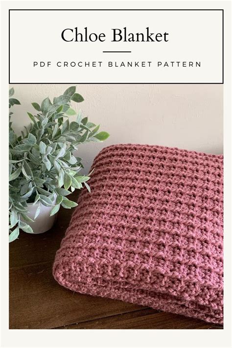 Chloe Blanket Crochet Pattern Crochet Blanket Pattern Crochet Pattern