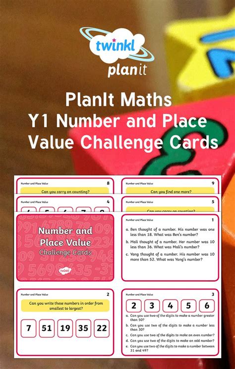 Planit Maths Y1 Number And Place Value Challenge Cards Card Challenges Place Values Primary