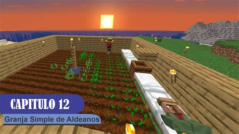 Granja Simple De Aldeanos MINECRAFT SURVIVAL 12 YouTube