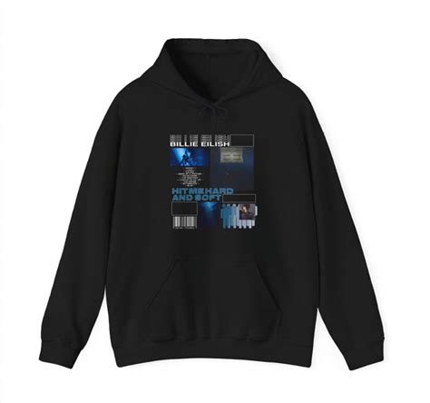 Hit Me Hard And Soft Infographic Hoodie Billie Eilish Tour Merch Hit