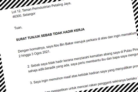 Contoh Surat Senarai Hitam Nama Pekerja Hot Sex Picture