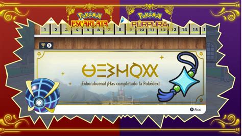 Que Te Dan Al Completar La Pokedex Recompensas Y Amuleto Iris Pokemon Escarlata Y PÚrpura