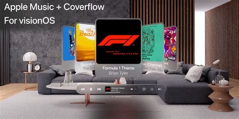 Apple Music Coverflow Visionos Vision Pro Figma Community