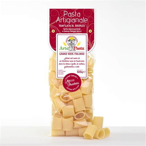 1 KG MEZZI PACCHERI RIGATI PASTA ARTIGIANALE MADE IN ITALY