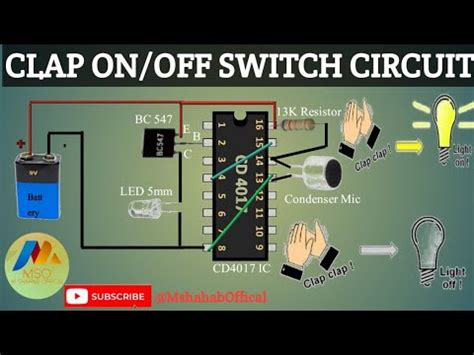 Clap On Off Switch Circuit Simple Clap Switch Circuit How To Make