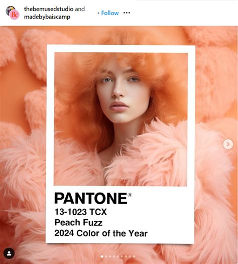 Peach Fuzz Pantone Colour Of The Year 2024 Award Winning Hair Salon