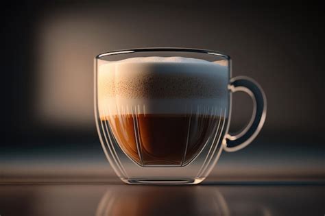 Premium Ai Image Cup Of Hot Cappuccino Coffee Illustration Generative Ai