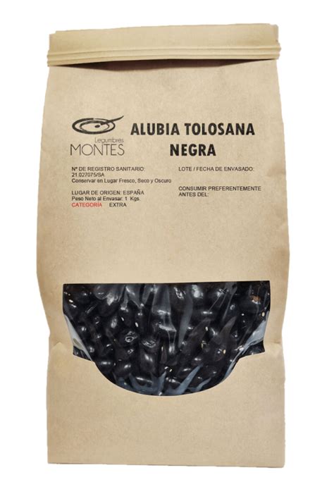 Alubia Tolosana Negra Legumbres Montes