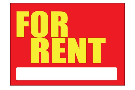 Make Free For Rent Signs Clipart Best