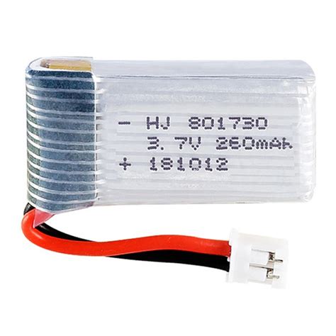 3 7v 260mAh 801730 20C Lipo Battery Drone JJRC H36 Mini RC Quadcopter