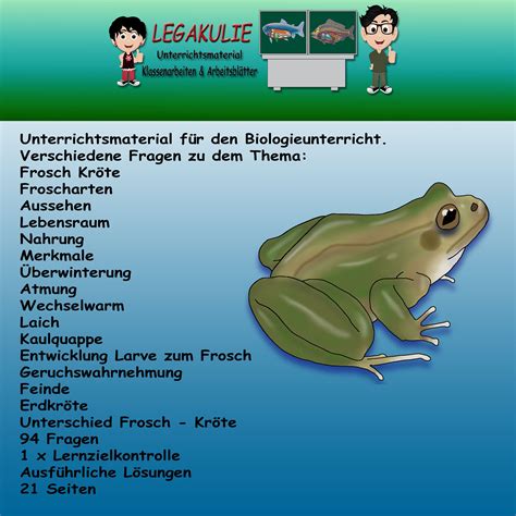 Skelett Frosch Arbeitsblatt Carl Winslow Grundschule