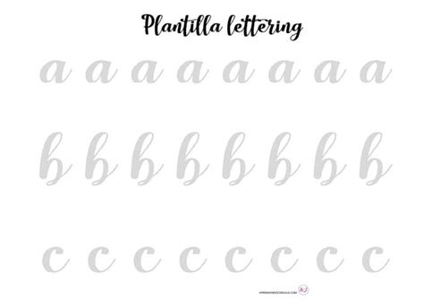 Plantillas Imprimibles Para Practicar Letteringpdf