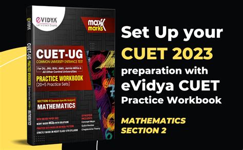 Vidya Nta Cuet 2023 Practice Workbook For Mathematics Section Ii Vidya Editorial Board Amazon