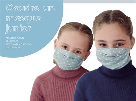 Tutoriel en images pour coudre un masque en tissu pour enfant Modèle