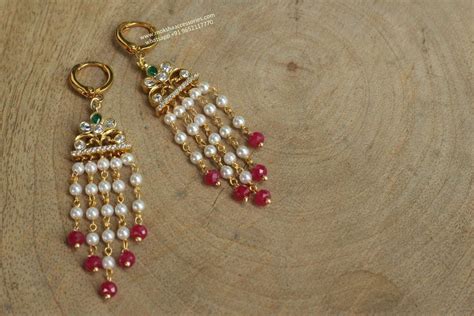 Pearl With Ruby Drops Moksha Accessories