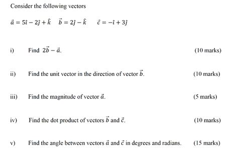 [solved] Consider The Following Vectors [ Vec{a} 5 Hat