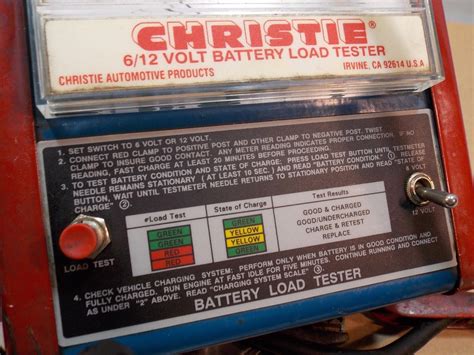 Vintage Christie Battery Load Tester T 3 Gas Station Shell Standard Oil Works 1878747500