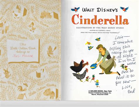 Walt Disney's Cinderella by Adapted by Campbell Grant: Good Hardcover ...