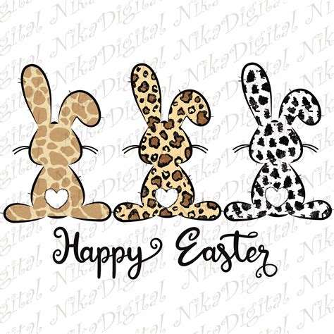 Easter Rabbit Png Leopard Easter Bunny Png Easter Png Leopard Print