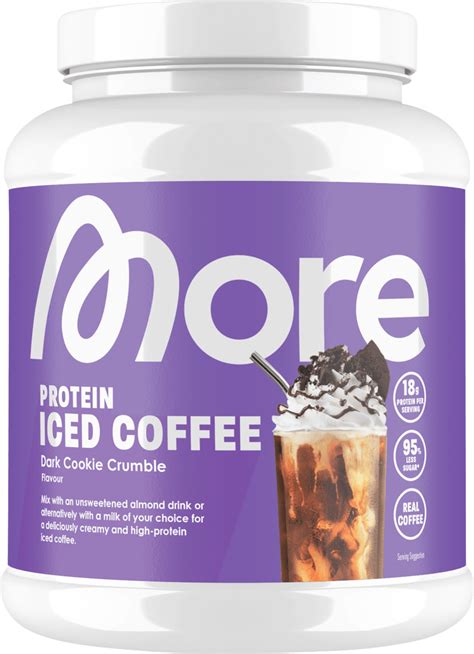 More Nutrition Proteinpulver Iced Coffee Dark Cookie Crumble 500 G