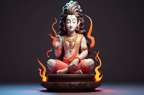 Premium Ai Image D Cute Om Namah Shivaya