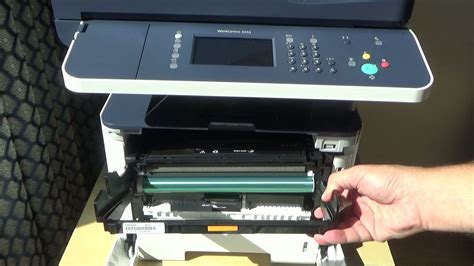 Replacing Toner Cartridge And Drum Unit Xerox Workcentre 3345 3335 Youtube