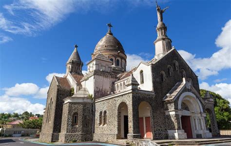 The Balata Cathedral, Martinique Island, French West Indies. Stock ...