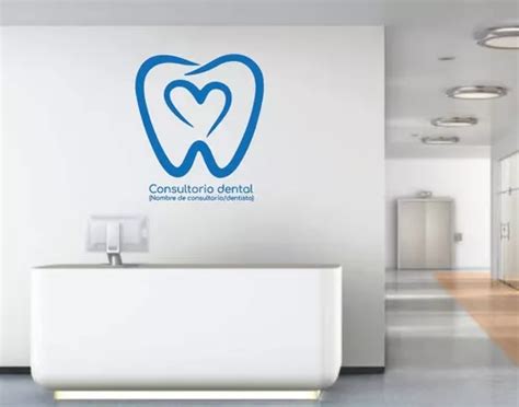 Vinil Decorativo Para Pared Dentista Muela Con Tu Nombre Meses Sin