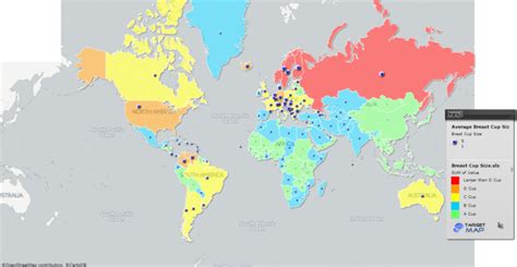 Conoce El Mapa Que Revela El Tama O Del Busto Alrededor Del Mundo El