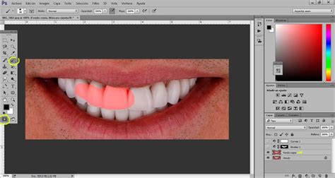 Como aclarar los dientes de una fotografía con Photoshop Creativos Online