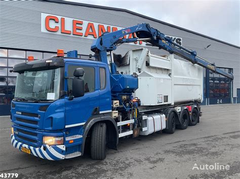 Scania P X Hiab Tonmeter Laadkraan Hook Lift Truck For Sale