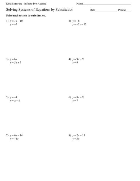 Algebra Equations Worksheet Educationcom Algebra Equations 9th Grade Algebra 1 Worksheets And